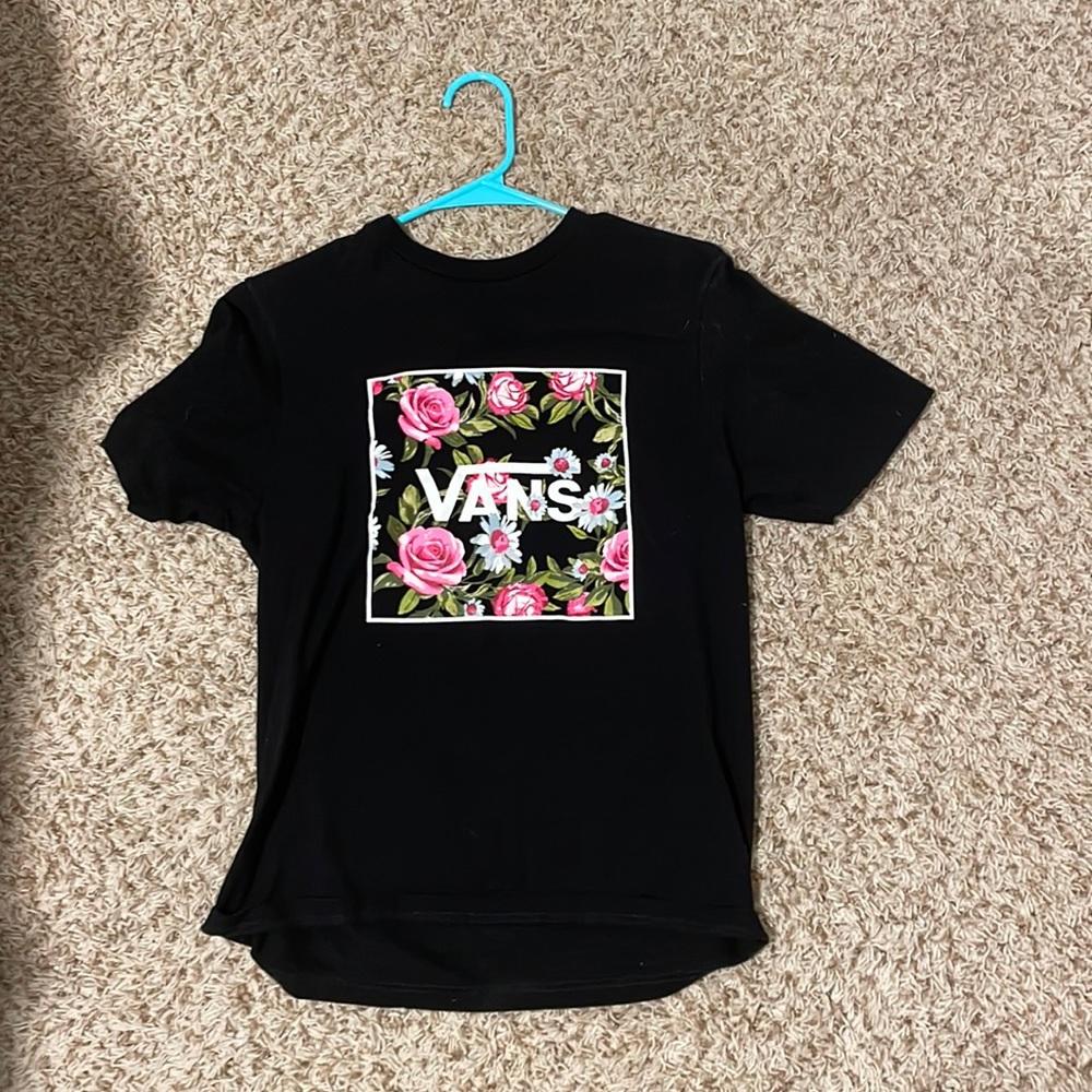 black and flowers.